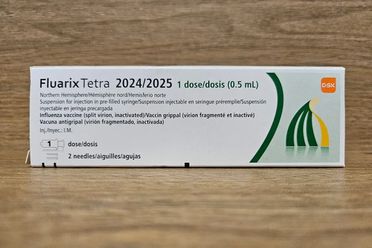 Fluarix Tetra quadrivalent influenza vaccine box by GSK — inactivated flu vaccine used in Singapore